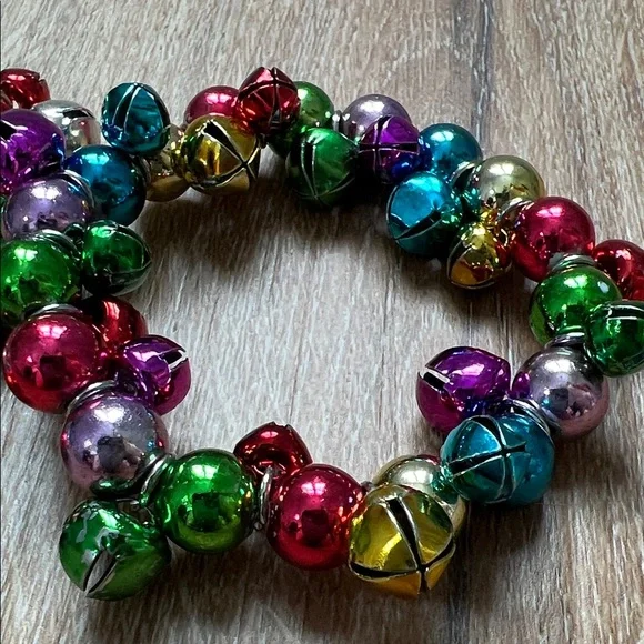 Source Unknown Colorful Jingle Bell Bracelets Set of 2 - Picture 3 of 12